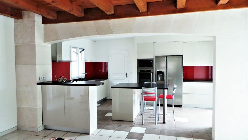 prix m² Peinture décoration salon en fausses pierres intérieur décor en trompe l'œil