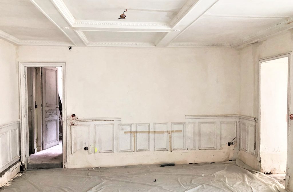 Prix m² Gros travaux rénovations intérieurs enduit peinture au pistolet